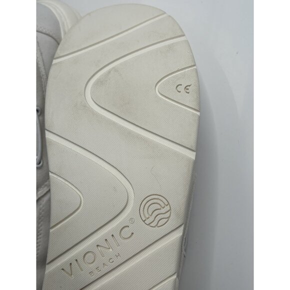 Vionic Beach Skipper Men's 9.5 Slip-On Canvas Casual Shoes White Cruise - Picture 15 of 16